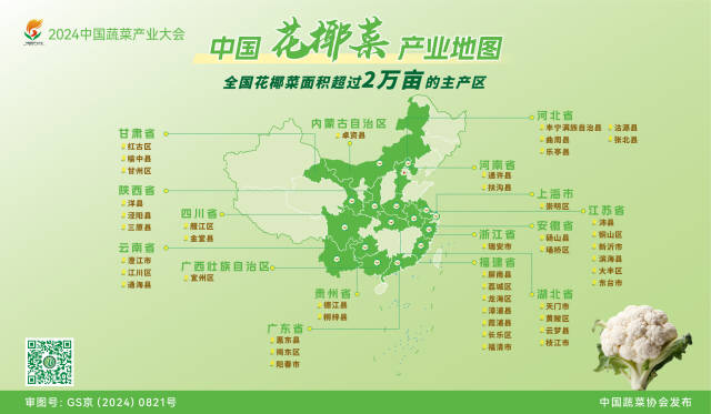 2.中国花椰菜产业地图