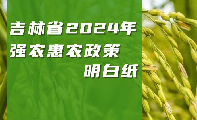 吉林省2024年强农惠农政策明白纸