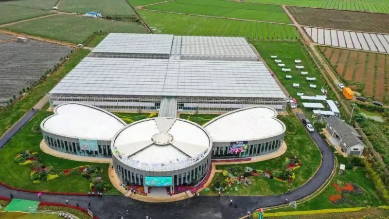 云南省花卉示范园区俯瞰图