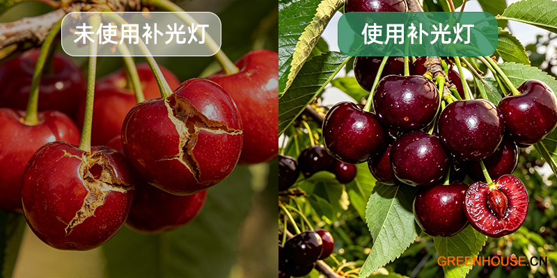 樱桃对比图